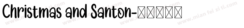 Christmas and Santon字体转换